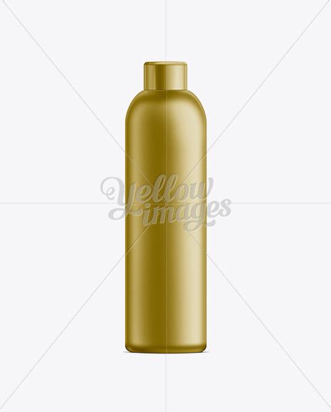 Download Gold Plastic Cosmetic Bottle with Cap - 250 ml